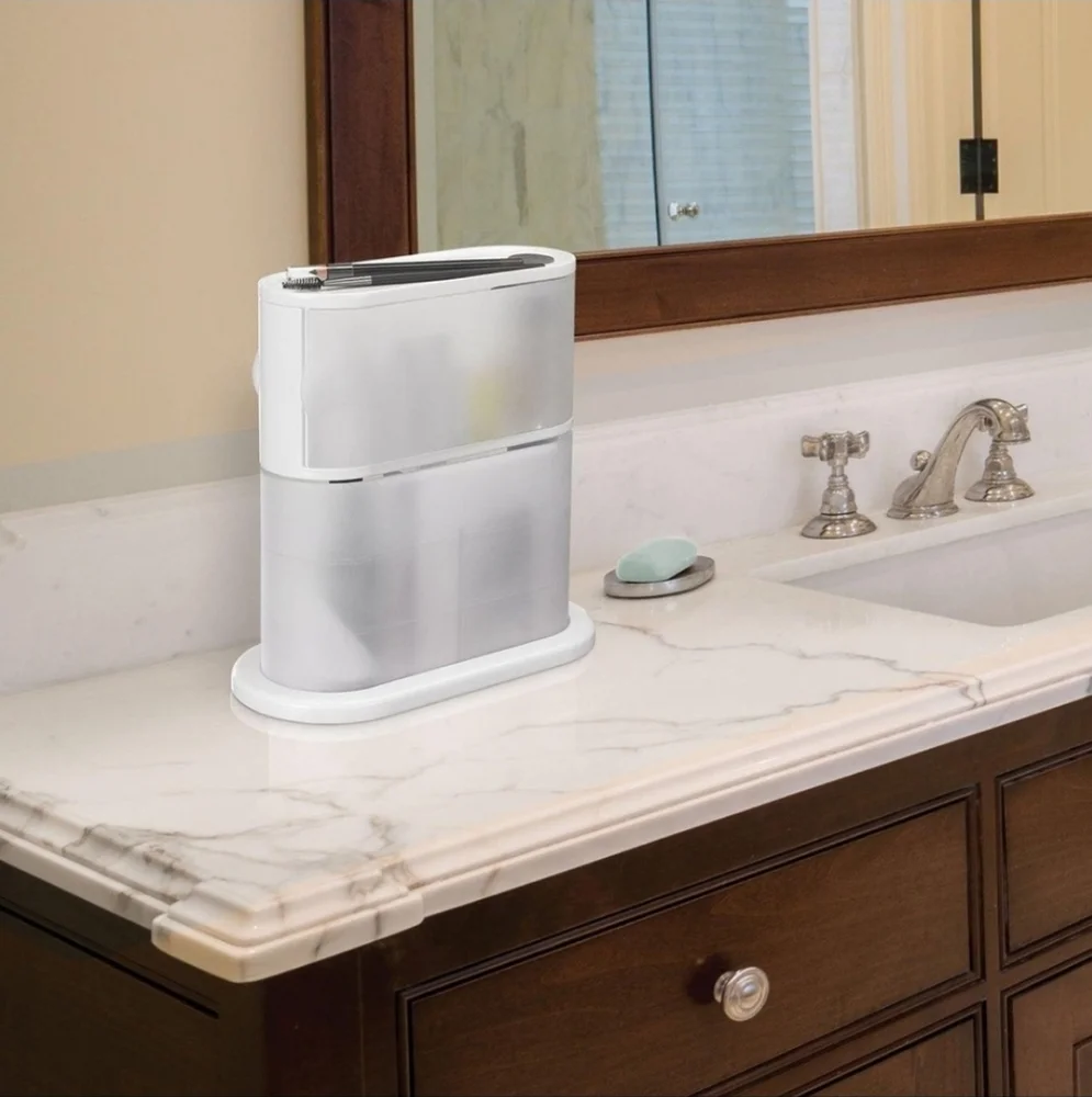 Polder 2-Tier Swivel Bath Storage. New In Packaging. Never Used.